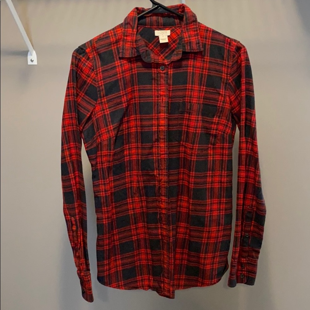 J crew flannel shirt Xs